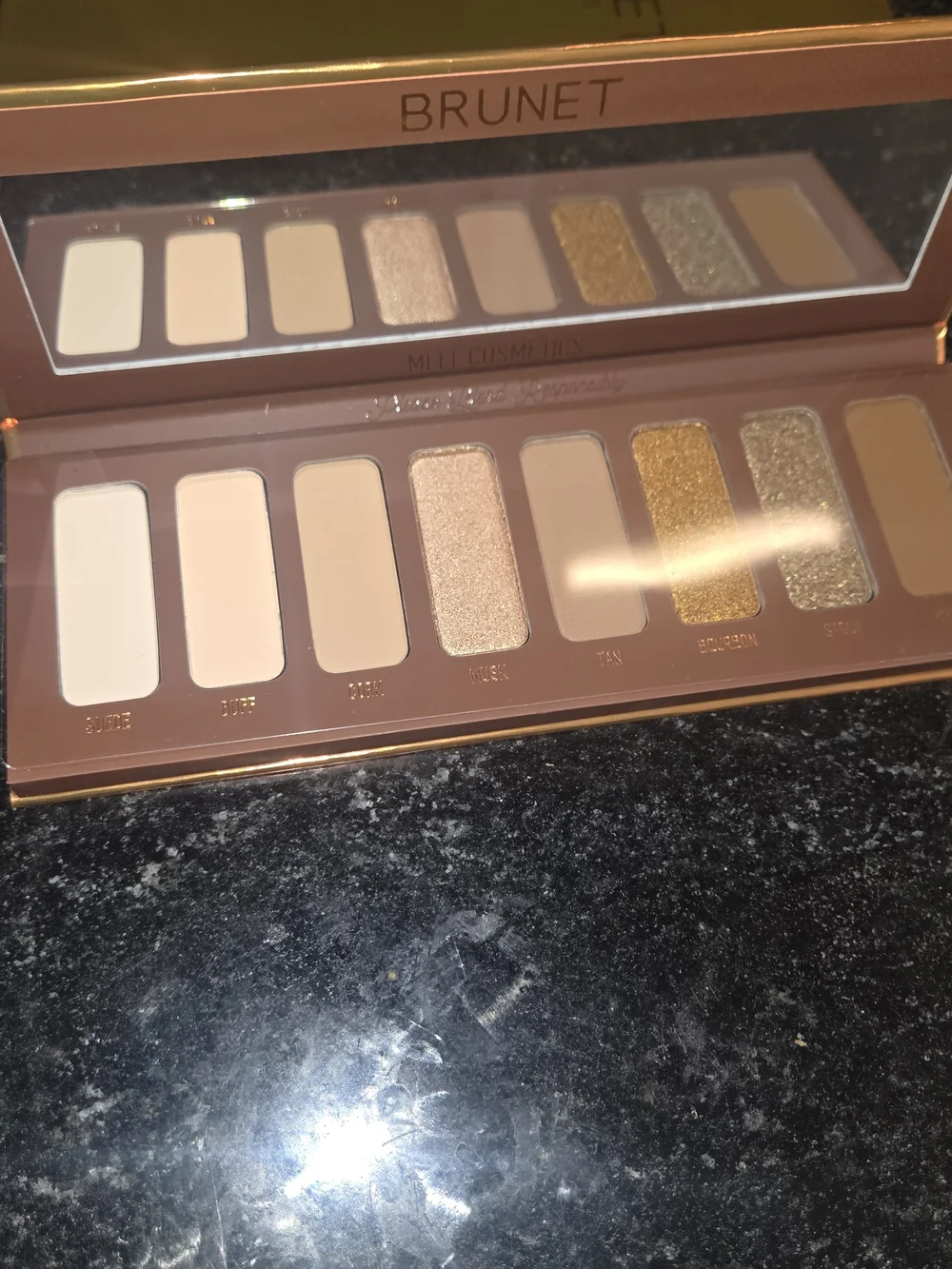 Melt Cosmetics Eyeshadow Palette — Brown And Gold Colors